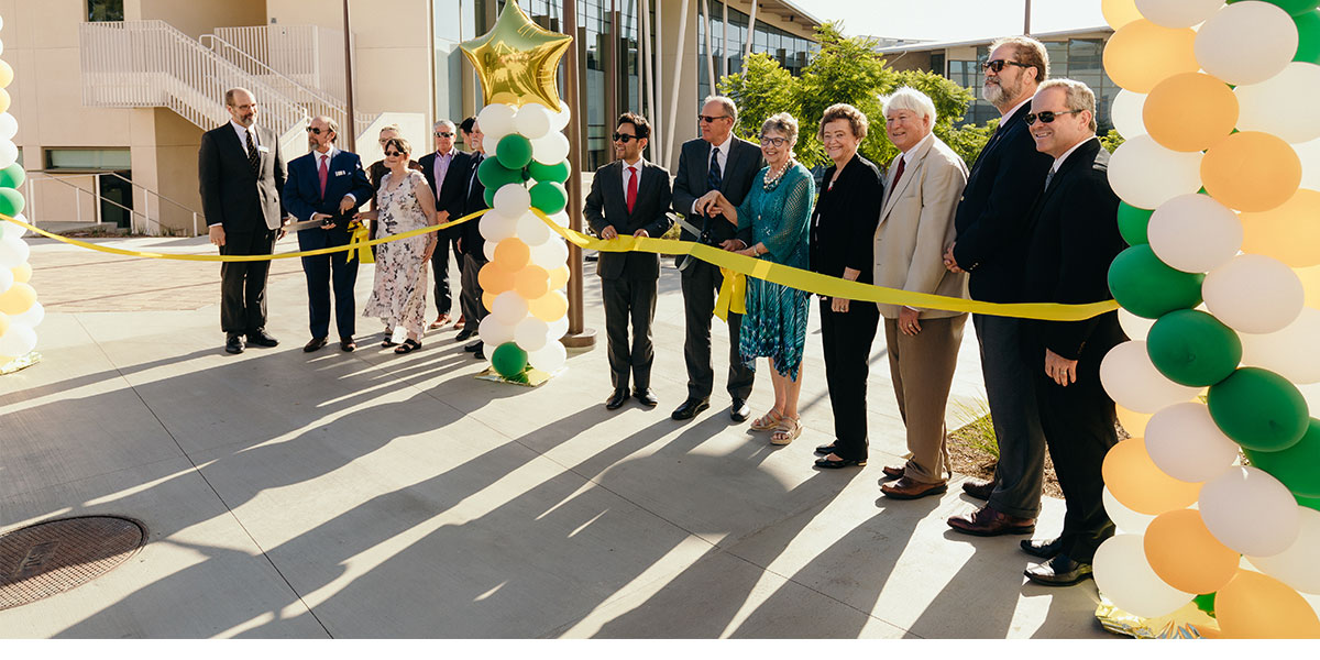 Concordia University Irvine Faculty & Staff and Friends Cutting Ribbon for BMC Opening